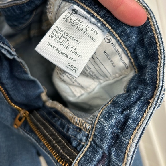 AG Adriano Goldshmied legging ankle jeans Alexa Chung for AG denim size 28R - Picture 6 of 6